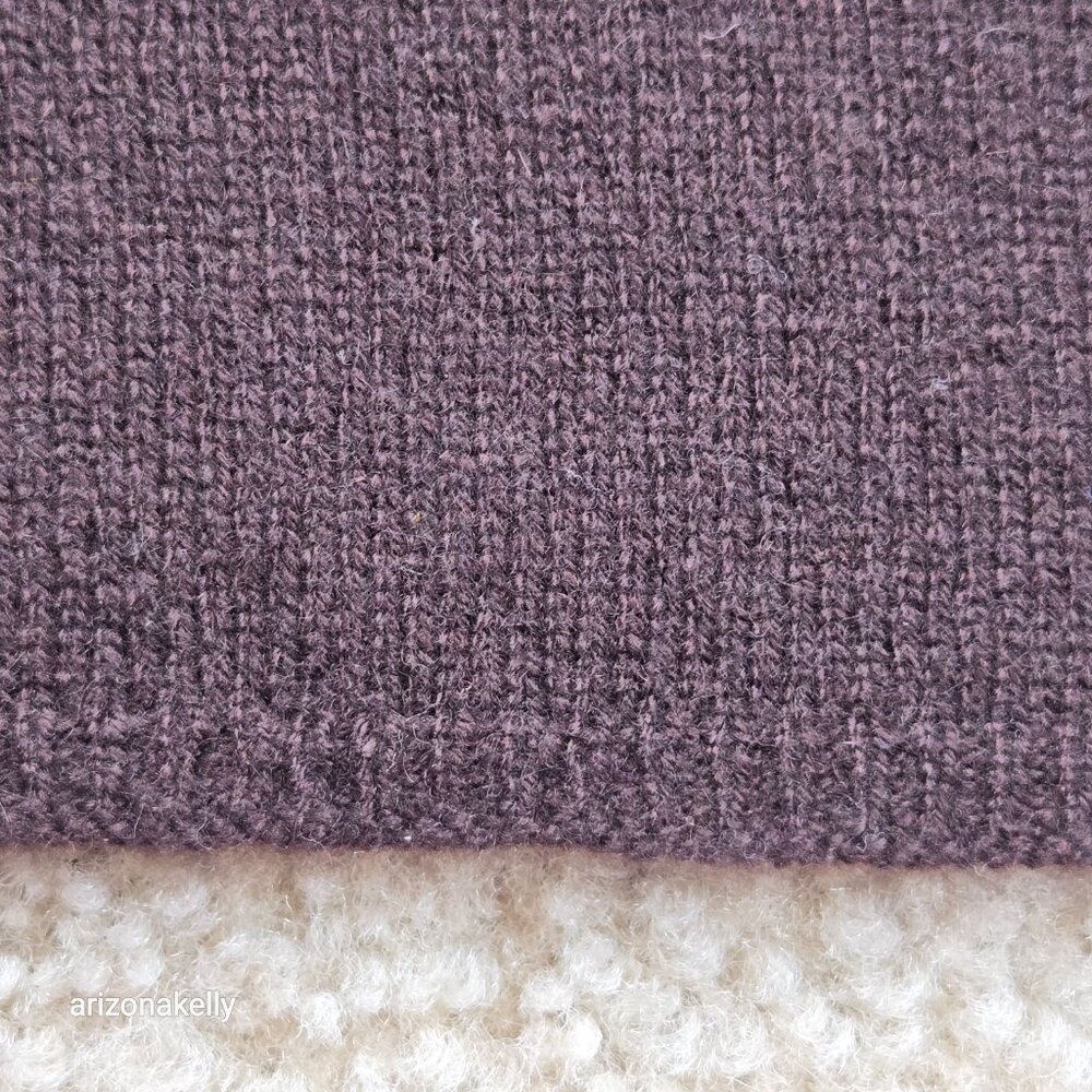 Knit Cashmere Scarf Chocolate Brown - Picture 6 of 9